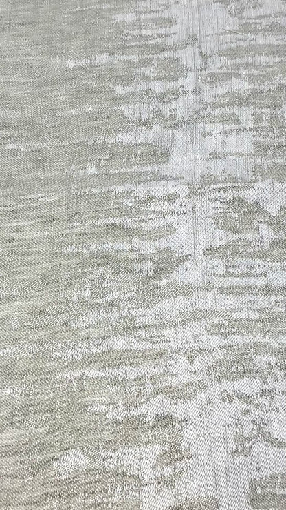 Irregular Geometric 100% Linen Flat Roman Shade, CL1119