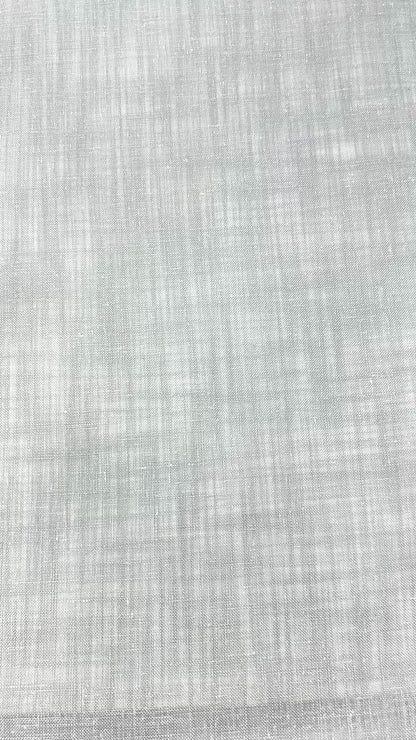 Soft and airy Blended linen sheer Custom Flat Roman shade, CL1161