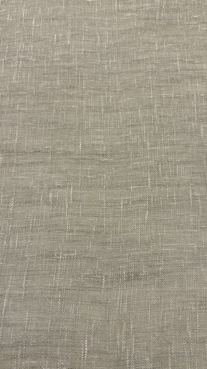 Extra-Wide Textured Cotton-Blend Sheer Drapery Fabric by the Yard, 118"Width, CL1180