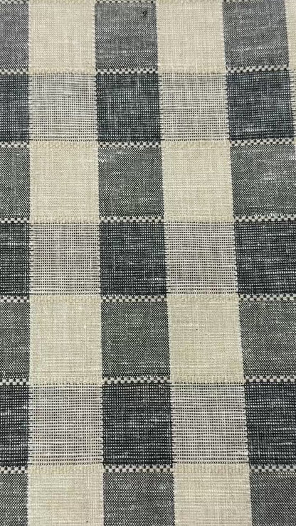 Rustic Farmhouse Woven Check Gingham Fabric By The Yard, 54"Width, CL1181
