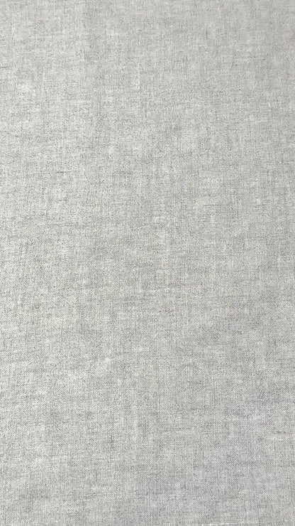 White Stonewashed 100% Organic Natural French Linen Roman Shade, CL1058