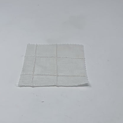 Seamed Blend Linen Flat Relaxed Casual Roman Shade, CL1086