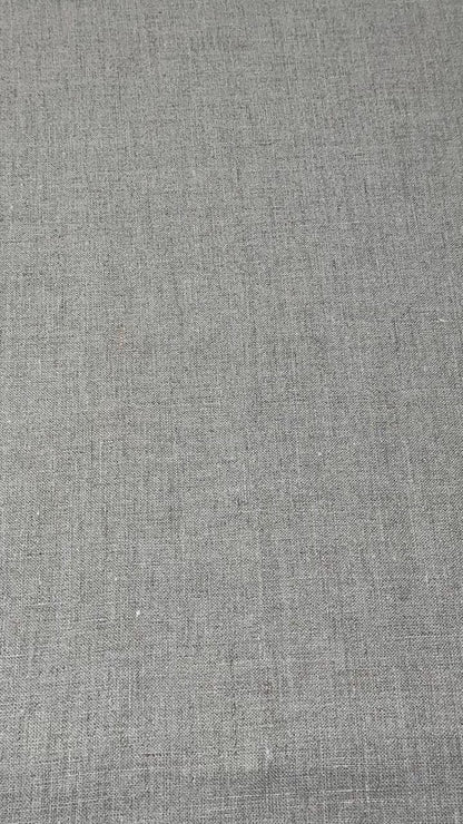 Double Width 100% Natural Linen Fabric by the Yard, 118"Width, CL1049