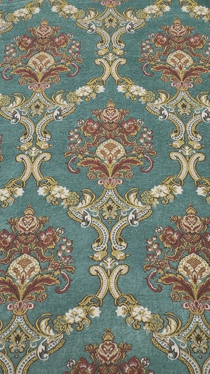Damask Velvet Classic Relaxed Roman Shade, CL1195