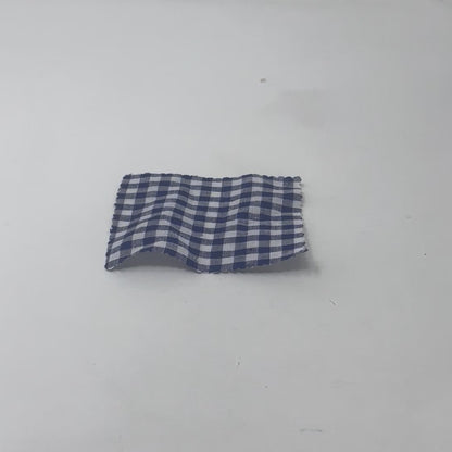 Checkered Pattern 100% Natural Linen Fabric By The Yard, 55"Width, CL1083