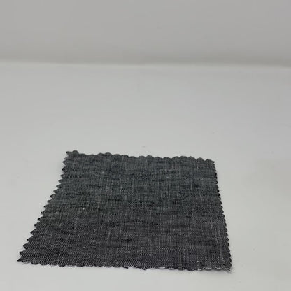 Ciel Double Width 100% Natural Linen Fabric Flat Roman Shade, CL1056