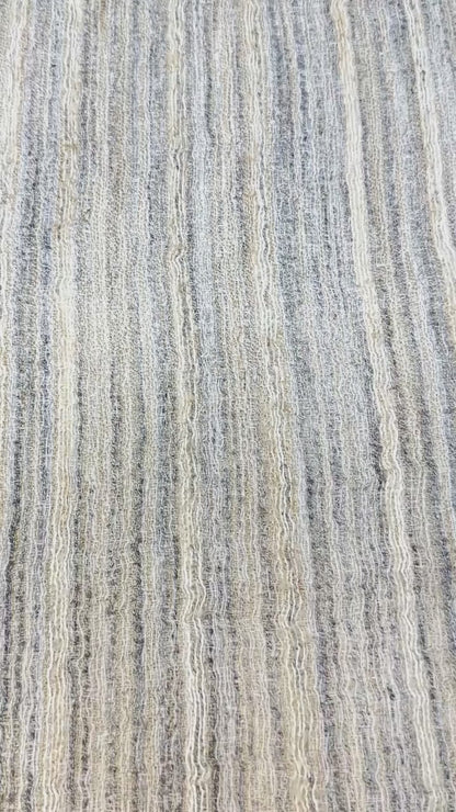 Rough Textured Sheer Blend Linen Fabric by the Yard, 110"Width, CL1170