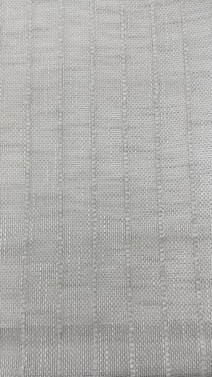 Textured Pinstripe Woven Decorator Blend Linen Fabric, 118"Width, CL1164