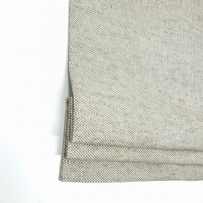 Solid Blend Medium Weight Linen Flat Roman Shade, CL1038