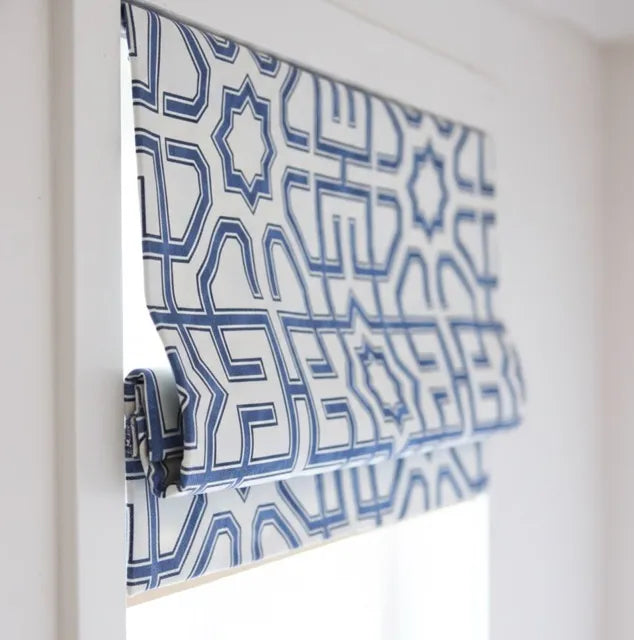 Modern Geometric Moroccan Linen Blend Fabric by the Yard, 54"Width, CL1067