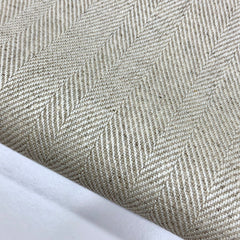 Herringbone Pattern 100% Natural Linen Flat Custom Farmhouse Modern Roman Shade/CL1047