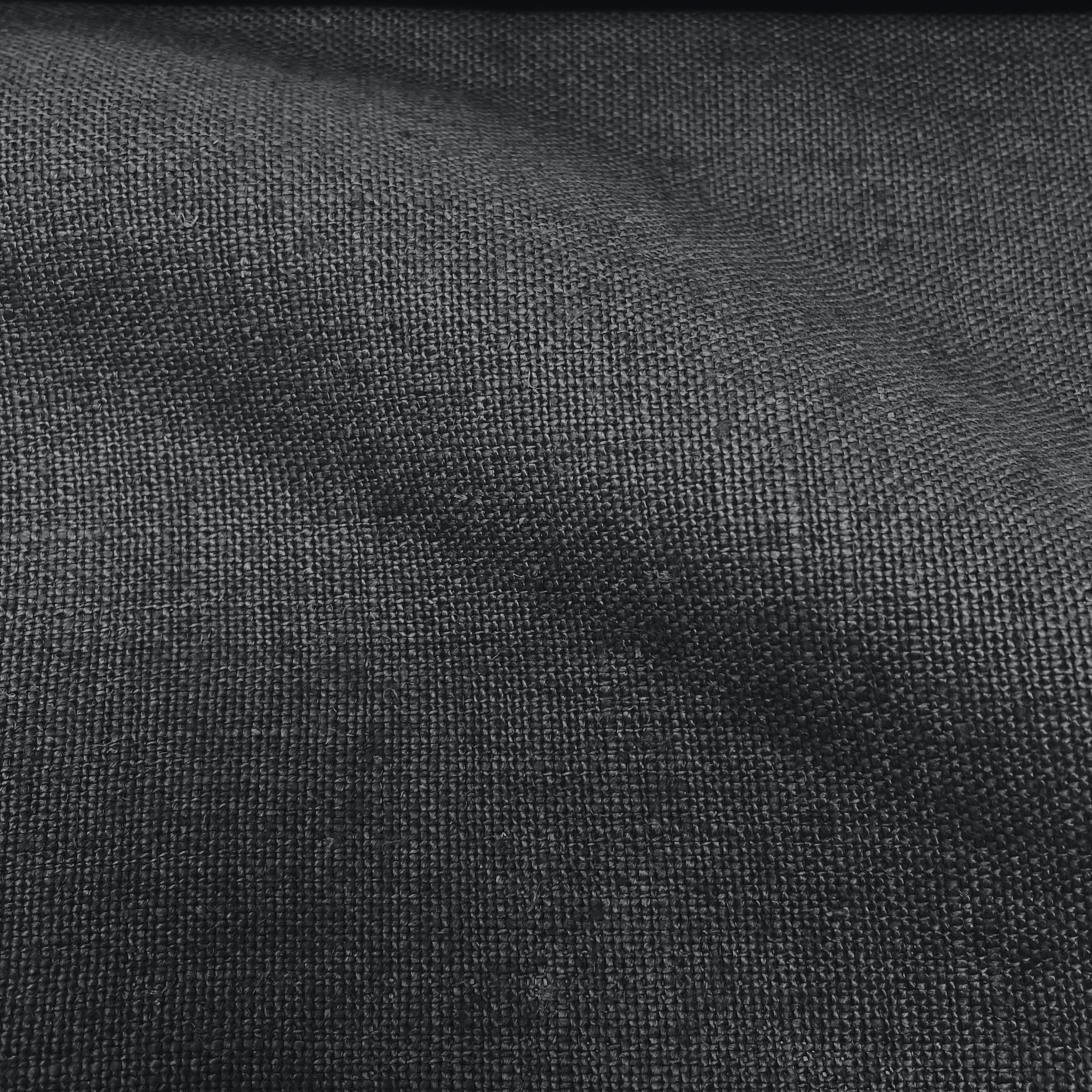 Linen Fabric 60 Wide Natural 100% Linen By The Yard (Black