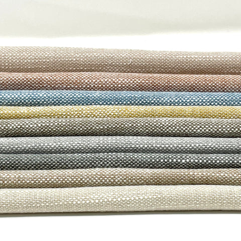 Faux Linen Textured Fabric By The Yard, Curtain, Drapery, Table Top, 57" Width/CL1035