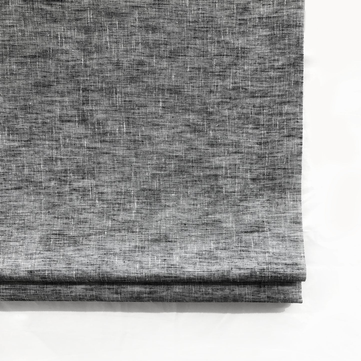 Dark Gray Faux Rustic Texture Linen Flat Roman Shade/CL1034 - Classic & Modern Home