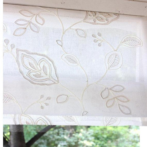 Flat Roman Shades with Band Bordered beige khaki/CL1010