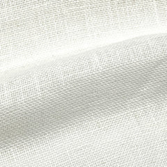 White & Ecru 100% Sheer Linen Fabric By The Yard, Curtain, Drapery, Table Top, 58" Width/CL1054
