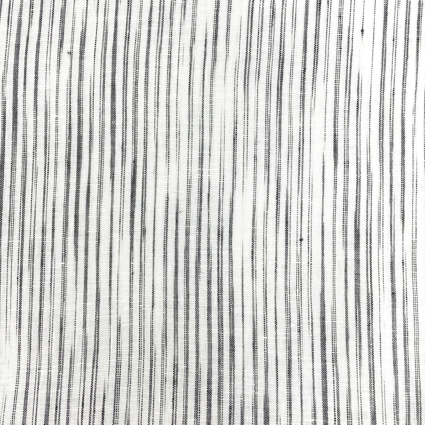Narrow Irregular Stripe 100% Natural Linen Fabric by the Yard / 50" Wide / CL1039 - Classic & Modern Home