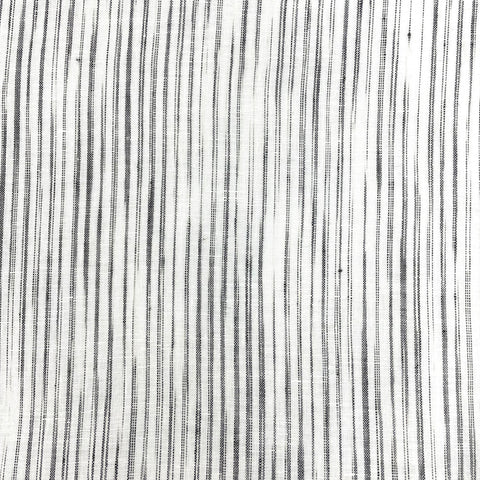 Irregular Modern Stripe 100% Natural Linen Fabric By The Yard, Curtain, Drapery, Table Top, 55" Width