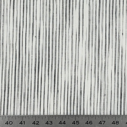 Narrow Irregular Stripe 100% Natural Linen Fabric by the Yard / 50" Wide / CL1039 - Classic & Modern Home