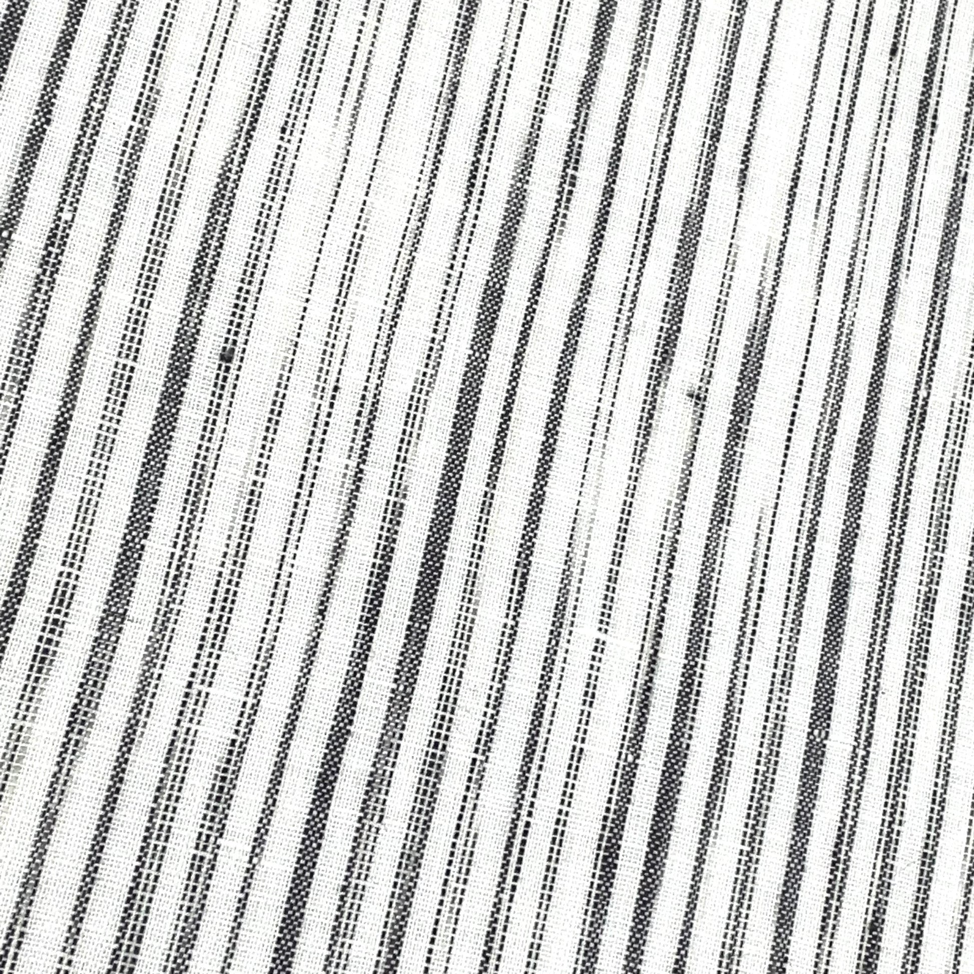Narrow Irregular Stripe 100% Natural Linen Fabric by the Yard / 50" Wide / CL1039 - Classic & Modern Home