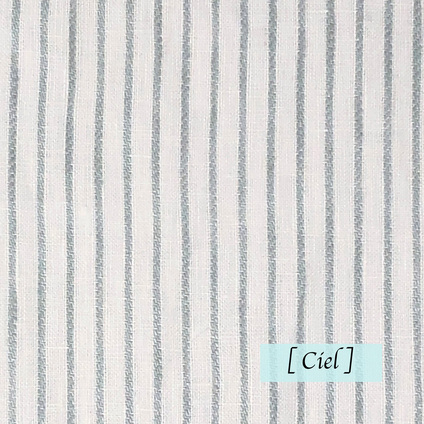1/2" Narrow Stripe Natural Linen Fabric Custom Flat Roman Shade/CL1002 - Classic & Modern Home