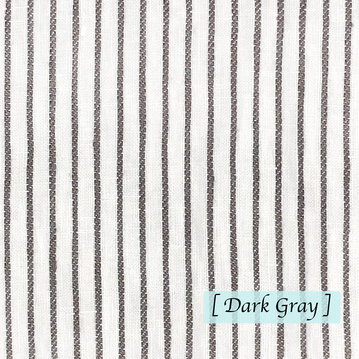 1/2" Narrow Stripe Natural Linen Fabric Custom Flat Roman Shade/CL1002 - Classic & Modern Home