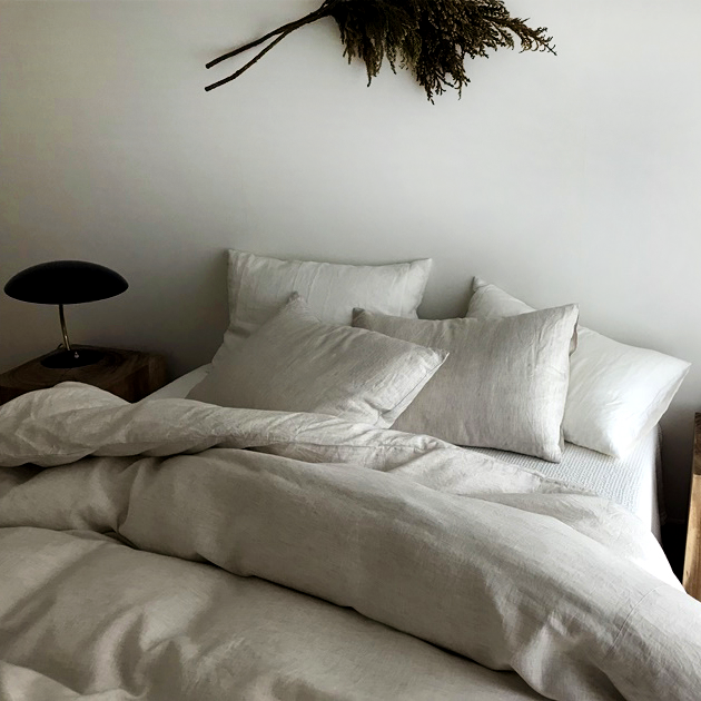 Natural Stonewashed Duvet Cover Set Organic 100% French Linen - Classic & Modern Home