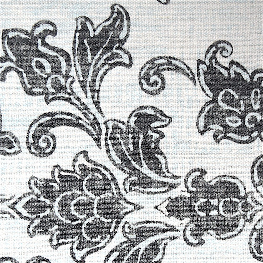 Damask Floral Flat Relaxed Roman Shad